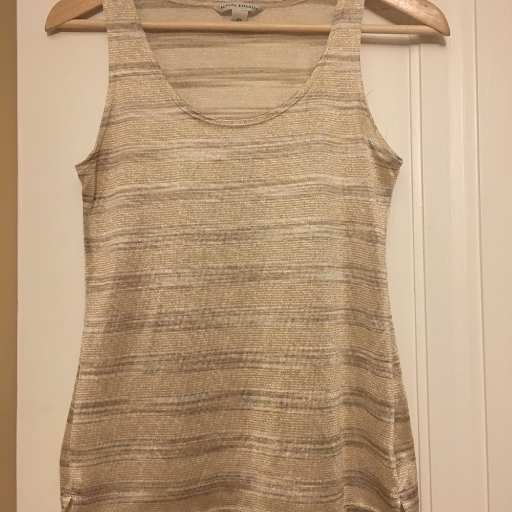 Banana Republic gold tank top
